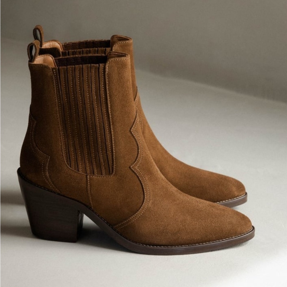Bobbies Brown Suede Ankle Boots